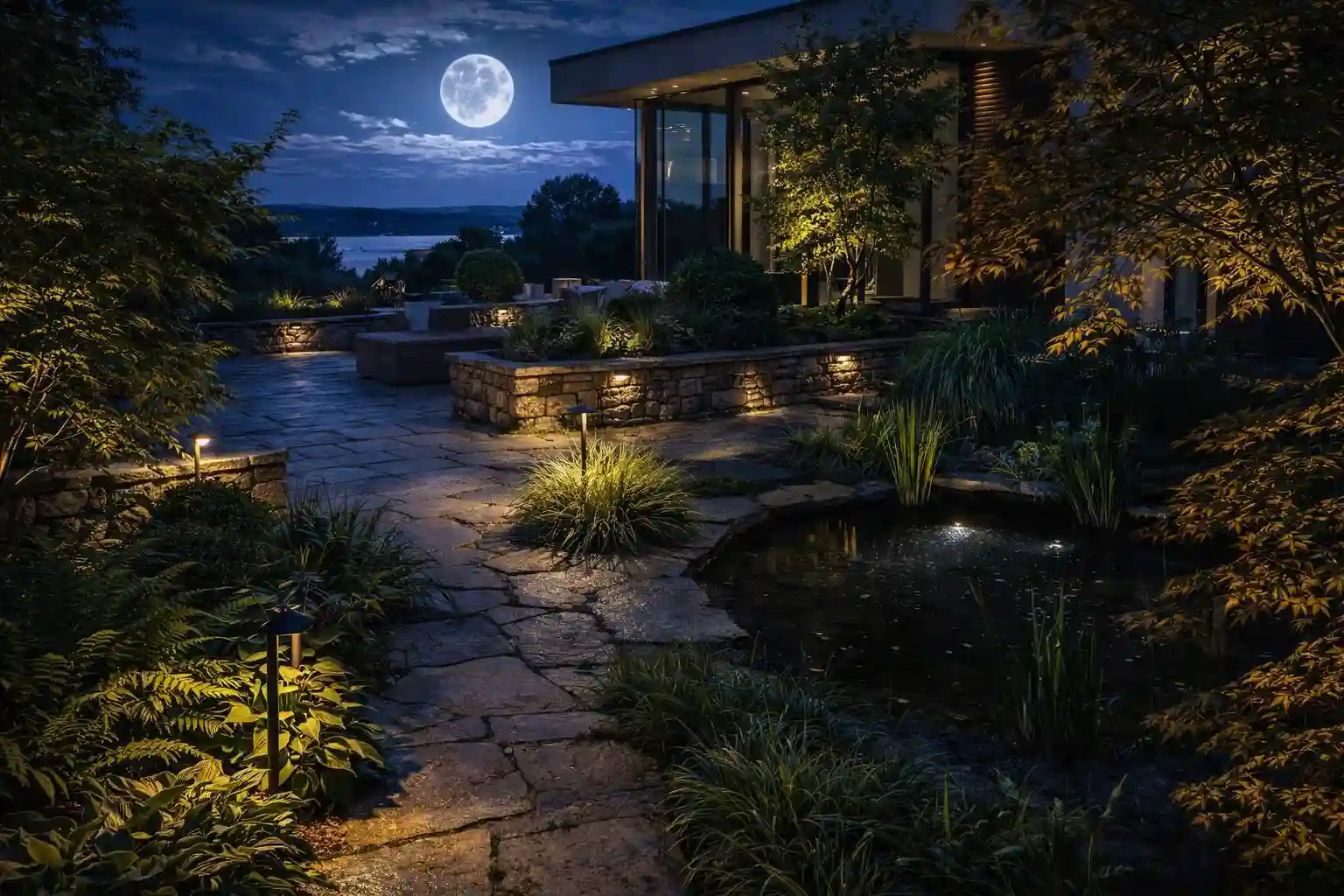 Gartenbeleuchtung Starnberg Garten Magische Gartenbeleuchtung im Starnberg Garten
