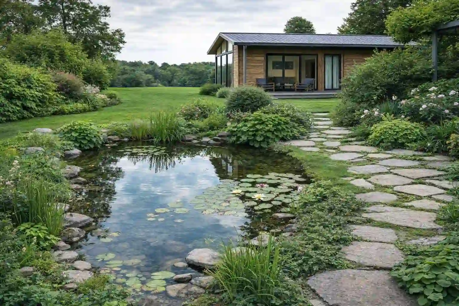 Teichbau Gartenteich anlegen in Starnberg