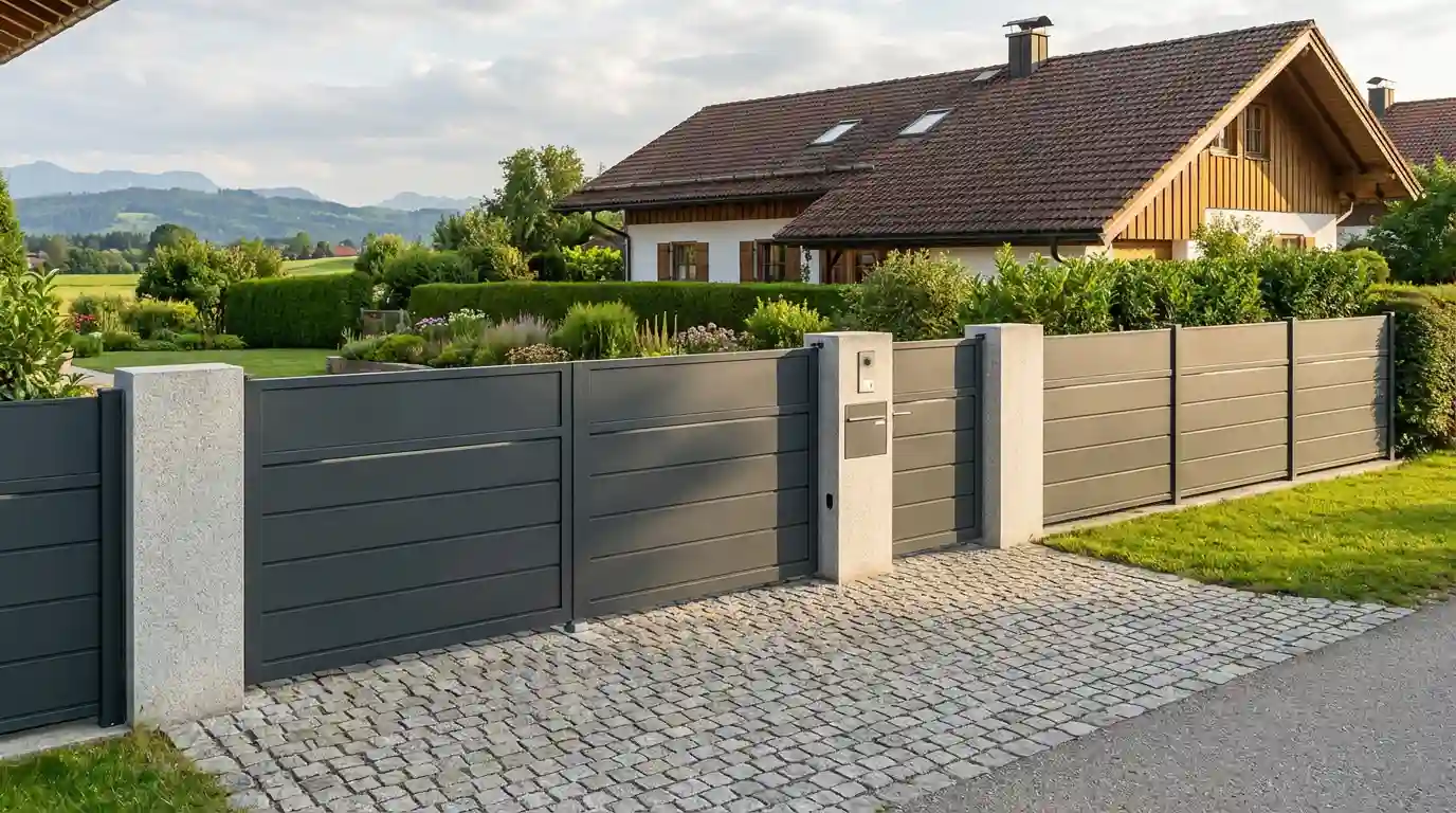Toranlage Zaunbau Starnberg Zaunpfosten Toranlage vom Zaunbau Starnberg mit Zaunpfosten