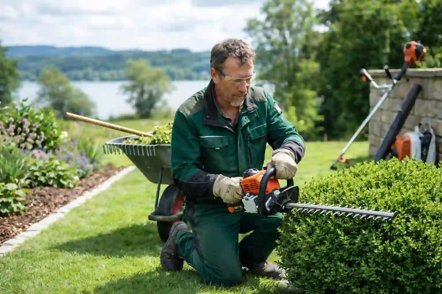 Hecke schneiden Gartenpflege in Starnberg